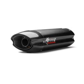 Escape aprovado Mivv SUONO em aço inoxidável pintado de preto para APRILIA SHIVER 750 / GT 08-16