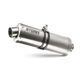 Escapes homologado Storm OVAL em aço inox. para YAMAHA TDM 900 02-14