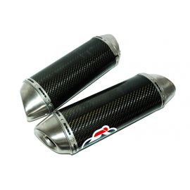 Silencioso homologado Termignoni Oval en carbono para YAMAHA YZF 1000 R1 09-11