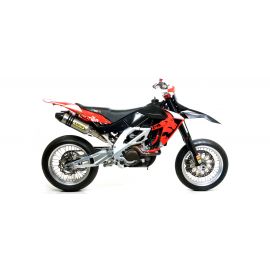 Escape completo Arrow Off-Road MX Competition nada en titanio para Aprilia SX-V 450 07-14 y Aprilia SX-V 550 07-14