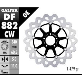 Disco de travão flutuante Galfer Wave CW DF882CW