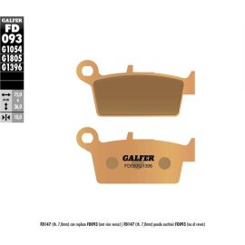 Pastilhas de travão Galfer sinterizadas FD093G1396