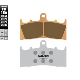 Pastilhas de travão Galfer sinterizadas FD156G1375