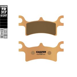 Pastilhas de travão Galfer sinterizadas FD317G1397