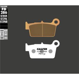 Pastilhas de travão Galfer sinterizadas FD286G1396R