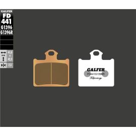 Pastilhas de travão Galfer sinterizadas FD441G1396R