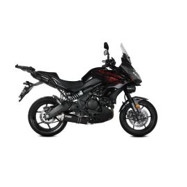 Escape completo homologado Storm Oval em aço preto para KAWASAKI VERSYS 650 21-23