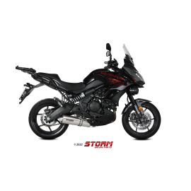 Escape completo homologado Storm Oval em aço inox. para KAWASAKI VERSYS 650 21-23