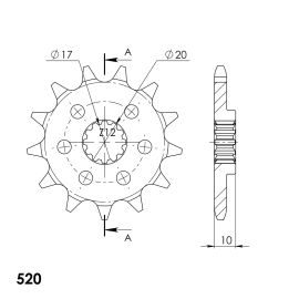 Rodas dentadas Supersprox de aço CST-126.2