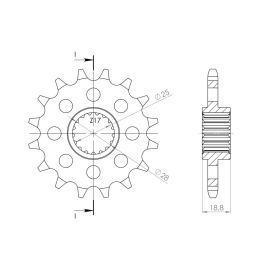 Rodas dentadas Supersprox de aço CST-546.1