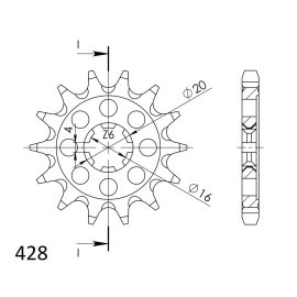 Rodas dentadas Supersprox de aço CST-555.1