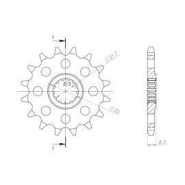 Rodas dentadas de borracha Supersprox de aço CST-1537.3