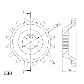 Rodas dentadas Supersprox de aço CST-528.2