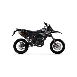 Escape Arrow Thunder homologado en aluminio negro para APRILIA SX 125 21-23 | RX 125 21-23