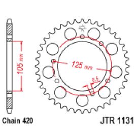 Coroa de aço JT Sprockets JTR1131