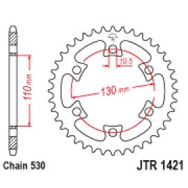 Coroa de aço JT Sprockets JTR1421