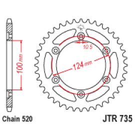 Coroa de aço JT Sprockets JTR735