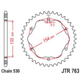 Coroa de aço JT Sprockets JTR763