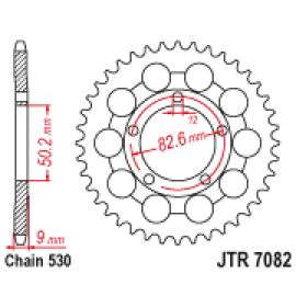 Coroa de aço JT Sprockets JTR7082