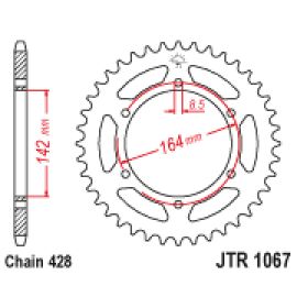 Coroa de aço JT Sprockets JTR1067