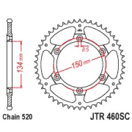 Coroa de auto-lavagem da JT Sprockets JTR460SC em aço