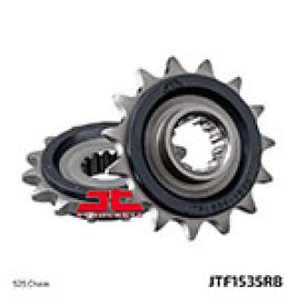 Rodas dentadas com borracha JT Sprockets de aço JTF1535RB