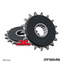 Rodas dentadas com borracha JT Sprockets de aço JTF1904RB