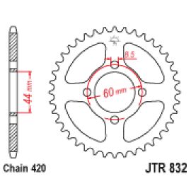 Coroa de aço JT Sprockets JTR832