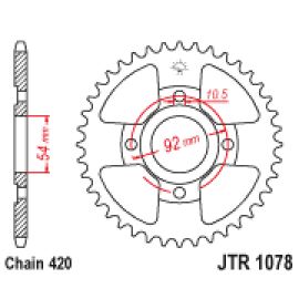 Coroa de aço JT Sprockets JTR1078