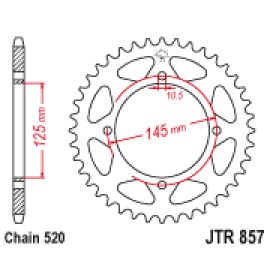 Coroa de aço JT Sprockets JTR857