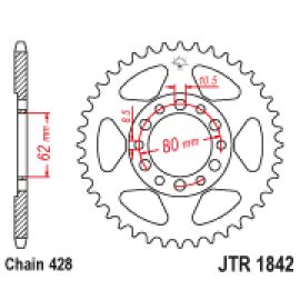 Coroa de aço JT Sprockets JTR1842