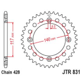 Coroa de aço JT Sprockets JTR831