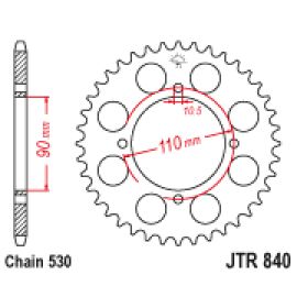 Coroa de aço JT Sprockets JTR840