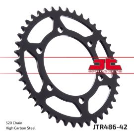 Coroa de aço JT Sprockets JTR486ZBK na preto