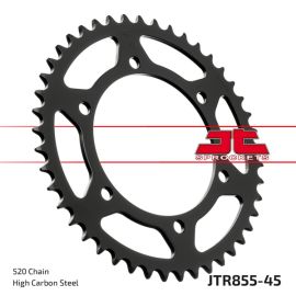 Coroa de aço JT Sprockets JTR855ZBK na preto