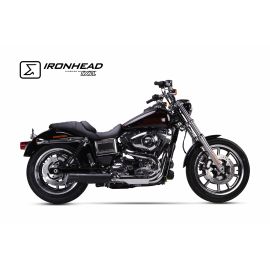 Escape IXIL HC1-2B não homologado em aço preto para HARLEY DAVIDSON LOW RIDER 14-16