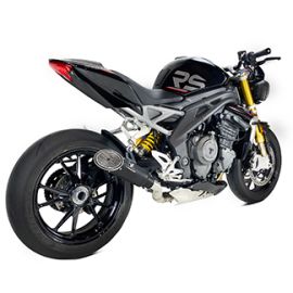 Escape IXRACE MK1B não homologado em aço preto para TRIUMPH SPEED TRIPLE 1200  20-23