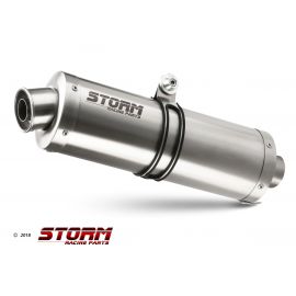 Escape aprovado Storm OVAL en em aço inoxidável posição standard para MOTO GUZZI V100 MANDELLO 22-24