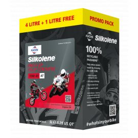 Óleo de motor Silkolene Pro 4 XP 10W-40 recipiente reciclável 4 + 1 litro - Promoção especial