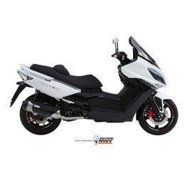 Escape completo não aprovado Mivv URBAN em aço inoxidável para KYMCO XCITING 500 05-14