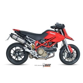 Escape aprovado Mivv SUONO em aço inoxidável para DUCATI HYPERMOTARD 1100 07-12