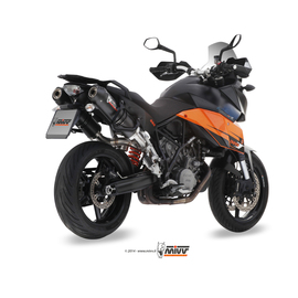 Escape aprovado Mivv OVAL em carbono para KTM 990 SUPERMOTO 09-13