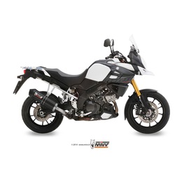 Escape aprovado Mivv OVAL em carbono para SUZUKI DL 1050 V-STROM 20-24 | DL 1000 V-STROM 14-20